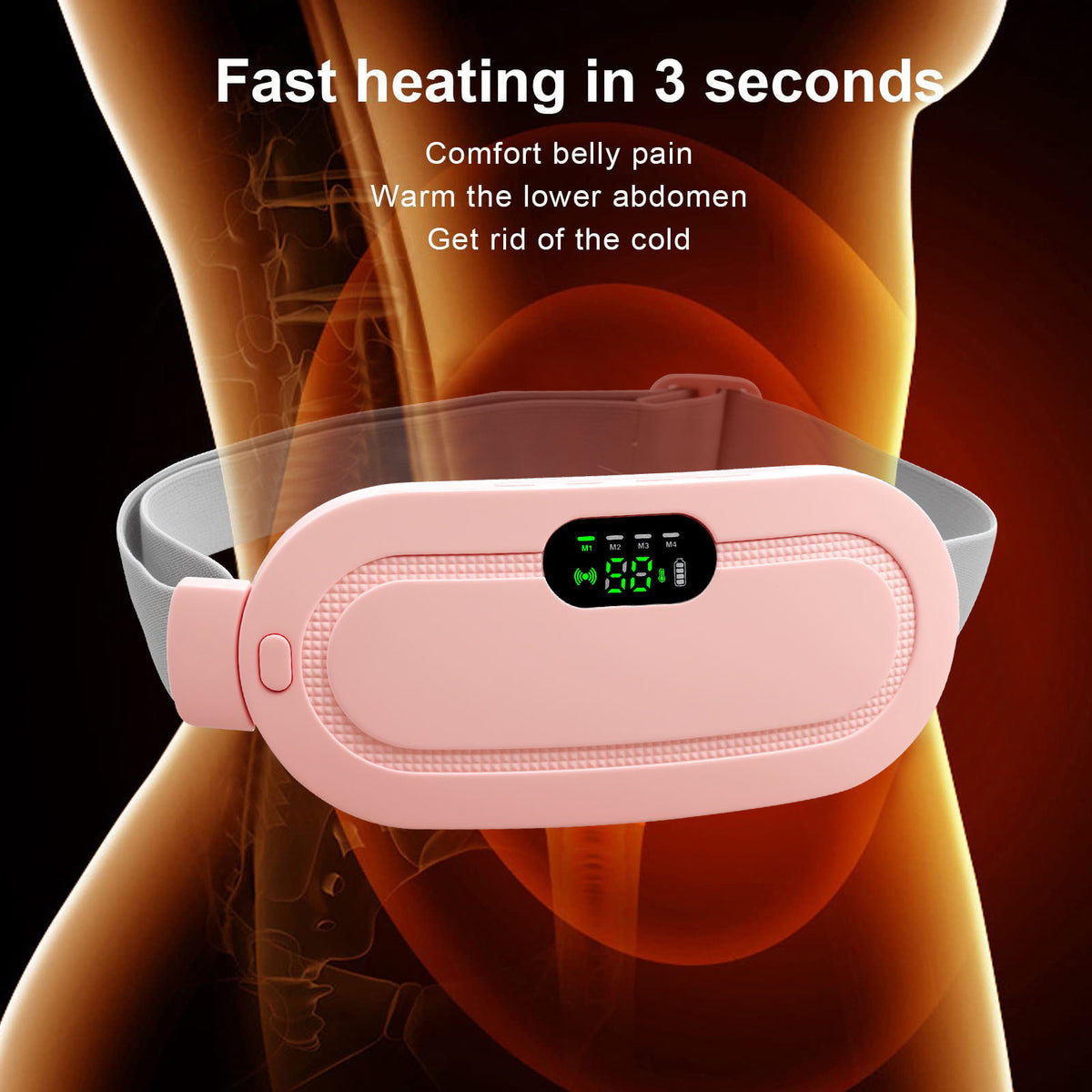 Electric Period Cramp Massager – Portable Heat & Massage Device