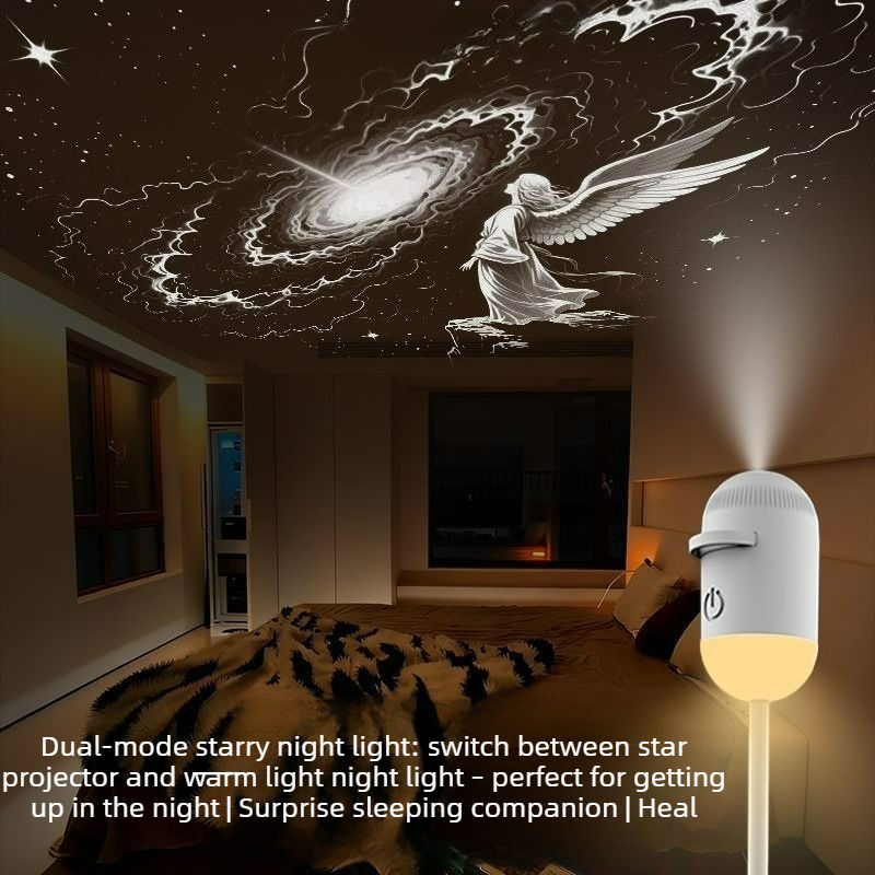 2 in 1 USB Galaxy Star Projector Light