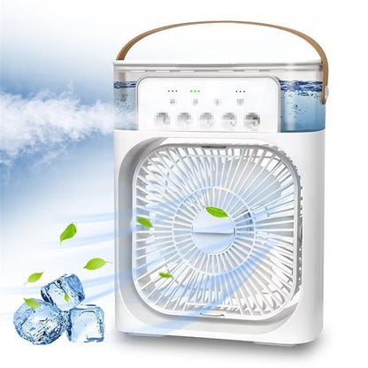 Portable Water Mist Fan Cooler – Rechargeable Mini Air Cooler with Humidifier