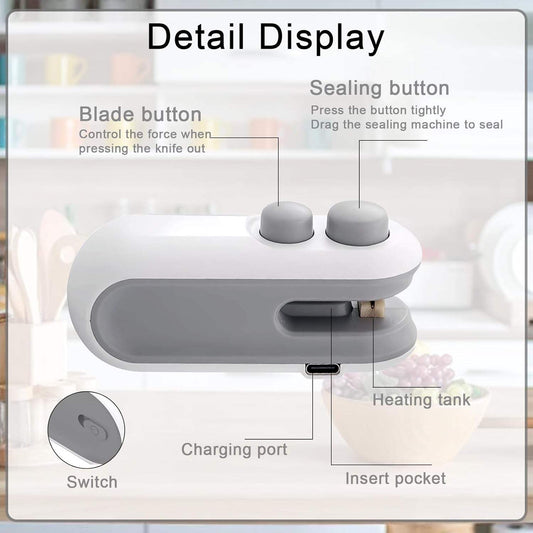 Mini Heat Sealer – Portable Bag Sealing Machine for Food