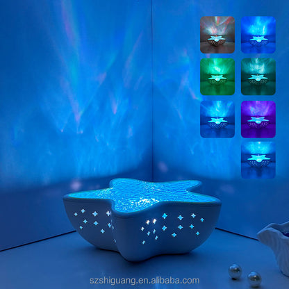 Starfish Projector – Ocean Wave Night Light & Room Decor