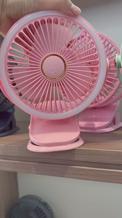 Rechargeable Clip-On Fan – Portable USB Fan for Home & Travel