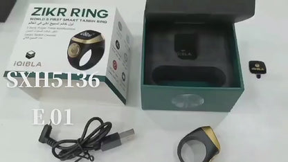 Smart Zikr Ring – Digital Tasbih Counter Ring for Zikr